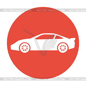 Car icon. Flat design style - vector image