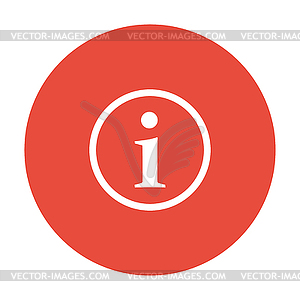 Info icon - vector image
