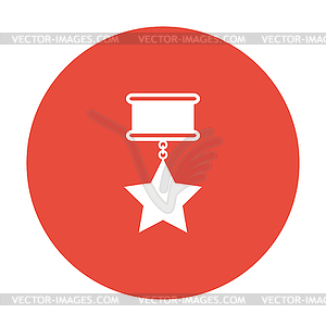 Medal icon. Flat design style - vector EPS clipart