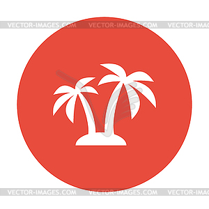 Palm icon. Eps 10 - vector clipart