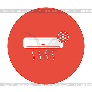 Air conditioner icon - vector clip art