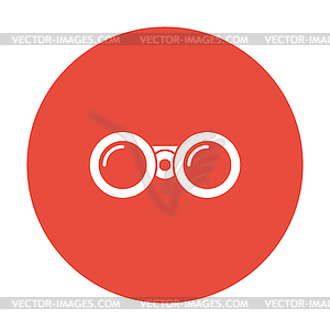 Binocular icon. Flat design style - vector clipart