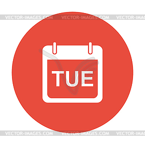 Days of week. Modern design flat style icon - vector image