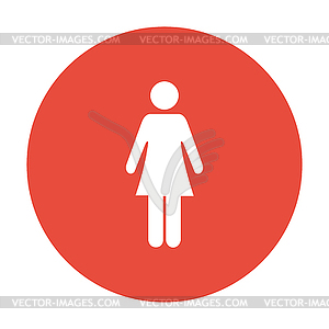 Woman - icon - vector image