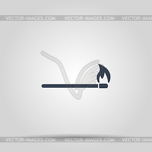 Match icon. Flat - vector image