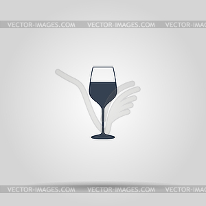 Wine glass icon - - vector clipart