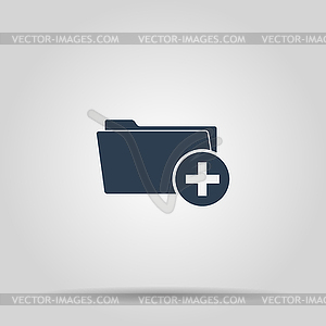 Add Folder icon. Eps 10 - vector clip art