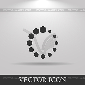 Circular loading icon - vector clipart