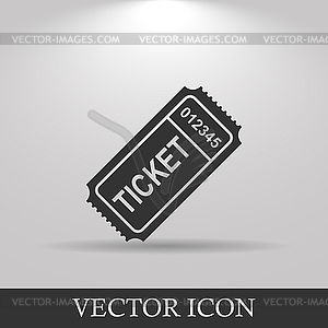 Ticket icon - vector clip art