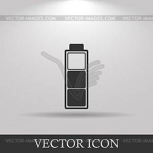 Battery icon. Flat design style - royalty-free vector image
