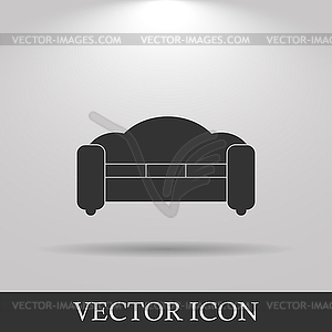 Sofa Icons. Modern design flat style icon - vector image