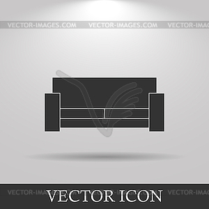 Sofa Icons. Modern design flat style icon - vector clip art