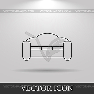 Sofa Icons. Modern design flat style icon - vector image