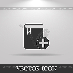 Book icon. Flat design style - vector clipart