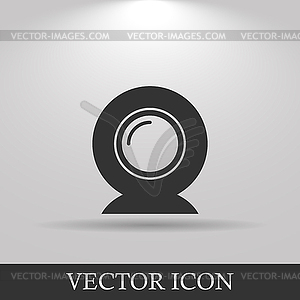 Web camera icon - vector clipart
