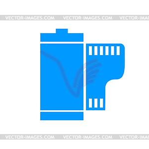 Flat Camera Film Roll - vector image