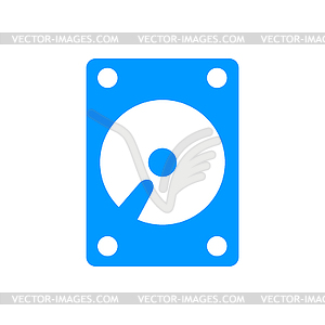 Hard disk icon - vector clip art