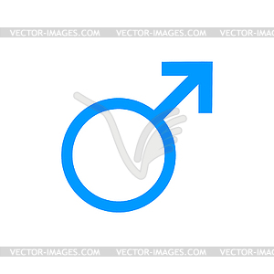 Male sign icon - royalty-free vector image