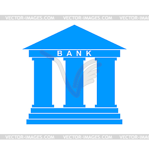 Bank icon. Modern design flat style icon - vector EPS clipart