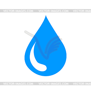 Water icon, . Flat design style - vector clipart / vector image