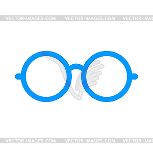 Glasses icon. Flat design style - vector clip art