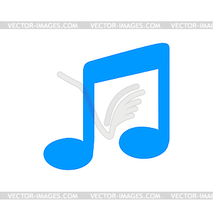 Music Flat Simple Icon,  - vector image