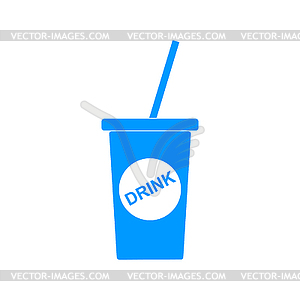 Soft drink icon - vector clip art