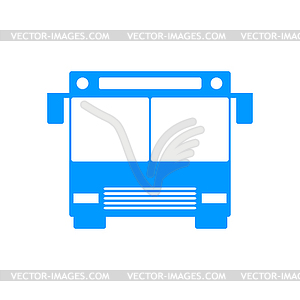 Bus icon. Flat design style - vector image
