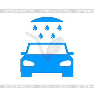 Car wash, web icon - vector clip art