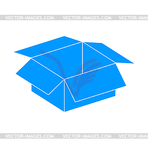 Box . Flat design style - vector clipart
