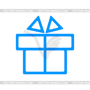 Gift box itson - icon - vector image