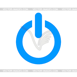 Flat icon of power - vector clip art