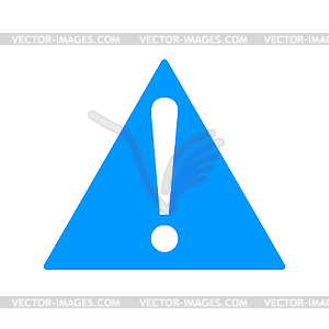Attention sign with exclamation mark icon - vector clip art