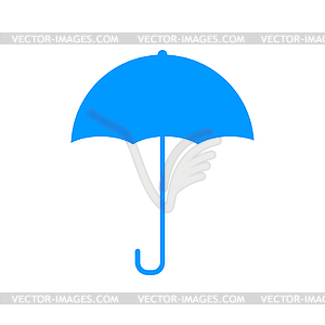 Umbrella sign icon. Rain protection symbol. Flat - vector clipart