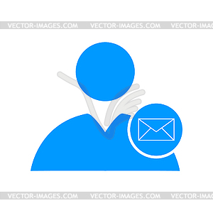 User icon, Envelope Mail ,  - vector clip art