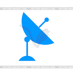 Satellite dish icon - royalty-free vector clipart