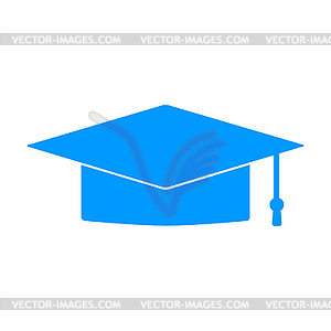 Graduation cap icon - vector clip art