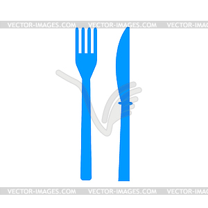 Menu with cutlery sign - vector clipart