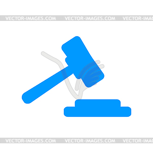 Auction web icon. design - color vector clipart