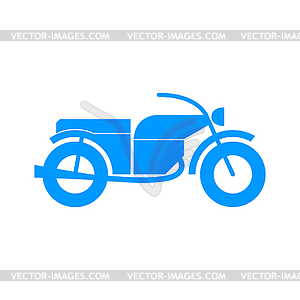 Motorcycle icon. Flat design style - vector clipart