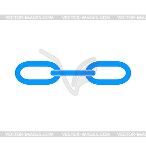 Link icon. Flat design style - vector clipart