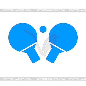 Table tennis icon - vector image