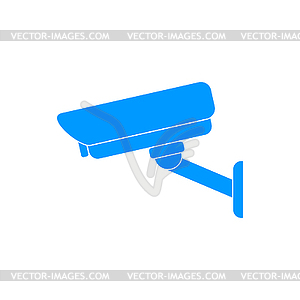 Silhouette of surveillance cameras - vector image