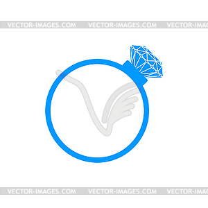 Ring icon - vector image