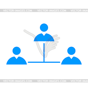 Concept network icon - vector clipart