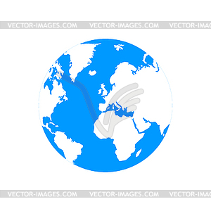 Pictograph of globe - vector image