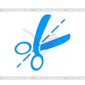 Scissors icon. Flat design style - vector clipart