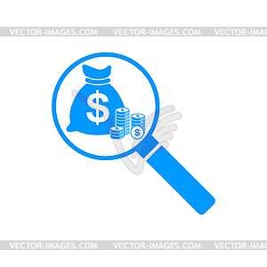 Finance analysis icon - vector clipart