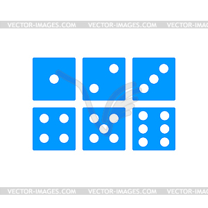 Dice icon. Flat design style - vector image