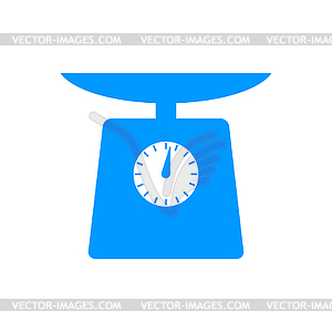 Kitchen scale icon - vector clipart